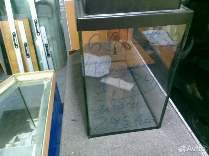 Аквариум 60литр с пластиковой красивой крышкой