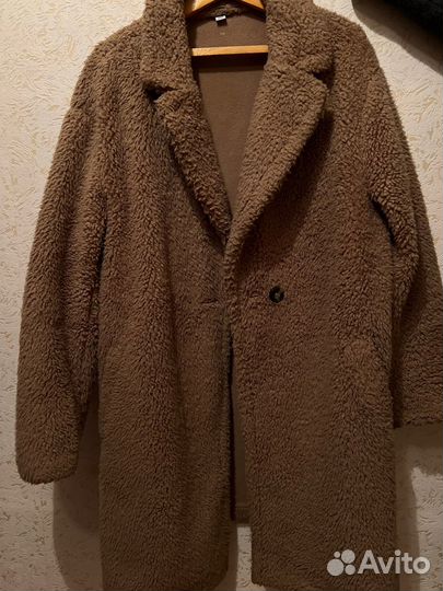 Пальто женское тедди