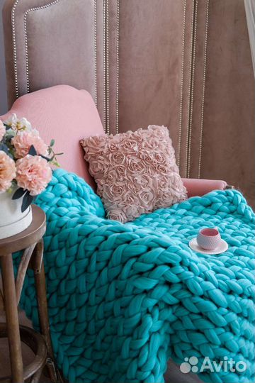 Плед крупной вязки 150/200