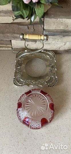 Антикварная вазочка/набор для специй/горчичница