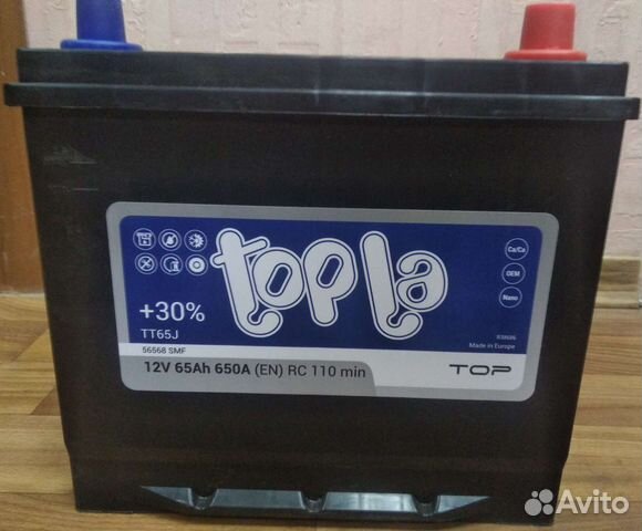 Акб 65 Ач Topla Asia