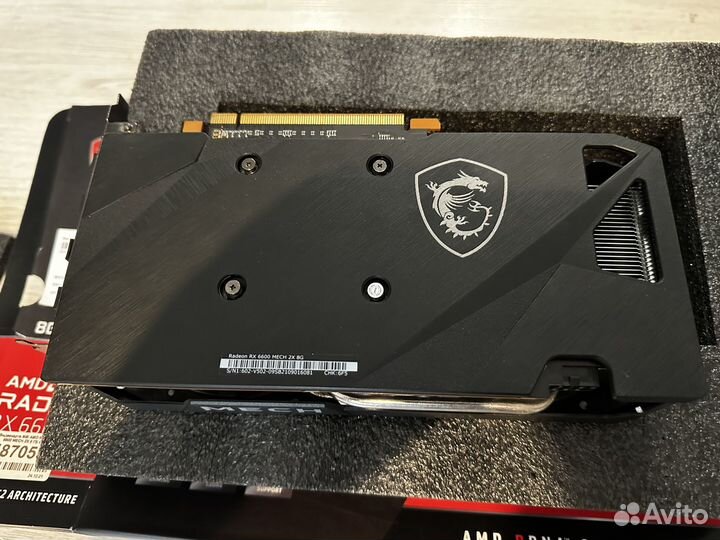 Видеокарта MSI RX 6600 mech 2X 8G
