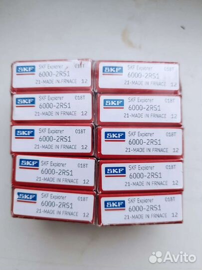 Подшипник SKF 6000 2RS (180100) 10*26*8мм