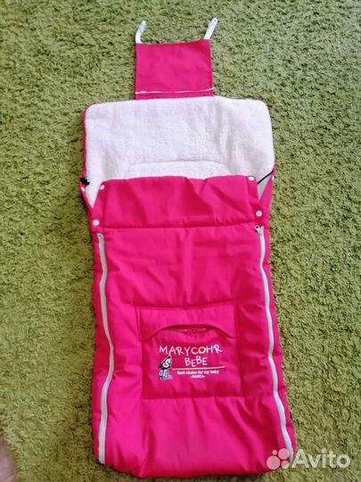 Меховой конверт в коляску