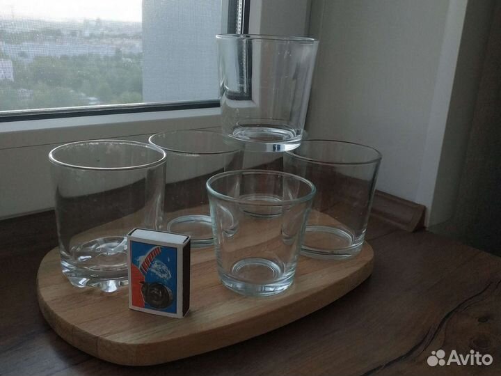 Подсвечник Икеа, стакан для свечей