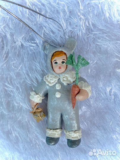 Ватная игрушка Зайка