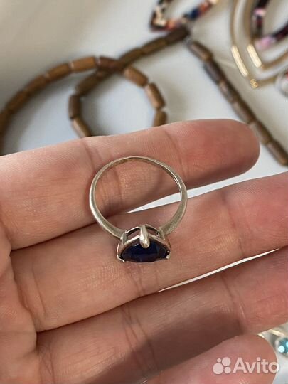 Кольцо серебро
