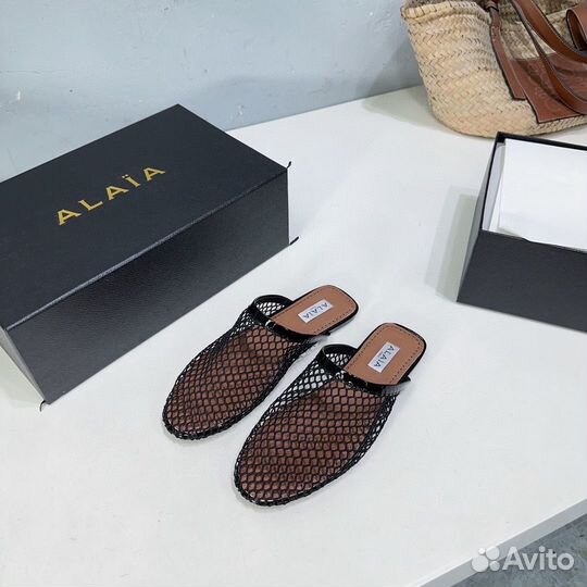 Тапки сетка Alaia 3 цвета