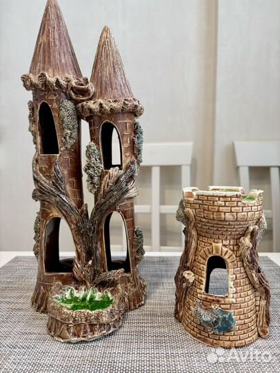 Декорации для аквариума замки
