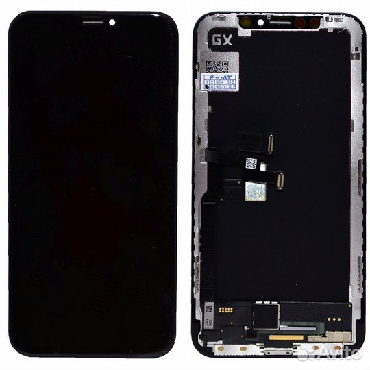 Дисплей для iPhone X + тачскрин черный с рамкой (o