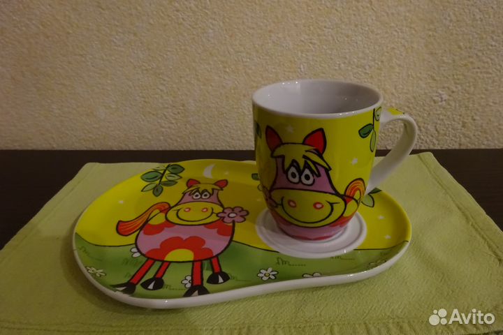 Кружка с блюдцем