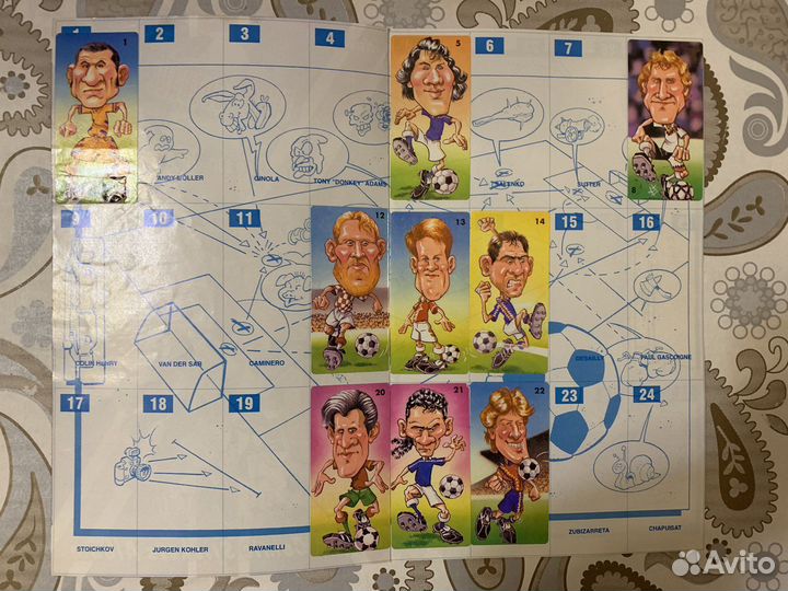 Альбом для наклеек dunkin euro-football comic 90e