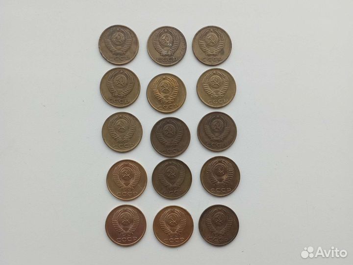 Монеты СССР 3 копейки