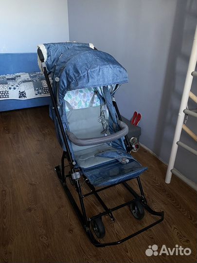 Санки коляска ника kids