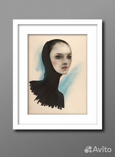 Картина графика портрет