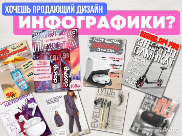 Дизайн карточек, инфографика, презентации и прочее