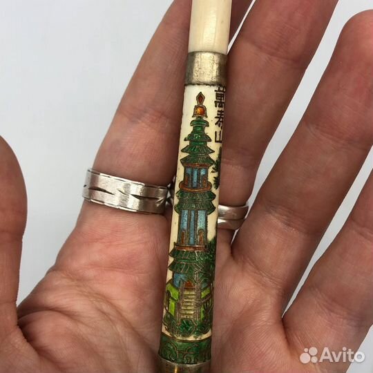 Старинный мундштук клуазонне, Китай