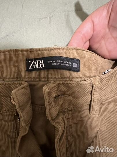 Вельветовые брюки zara