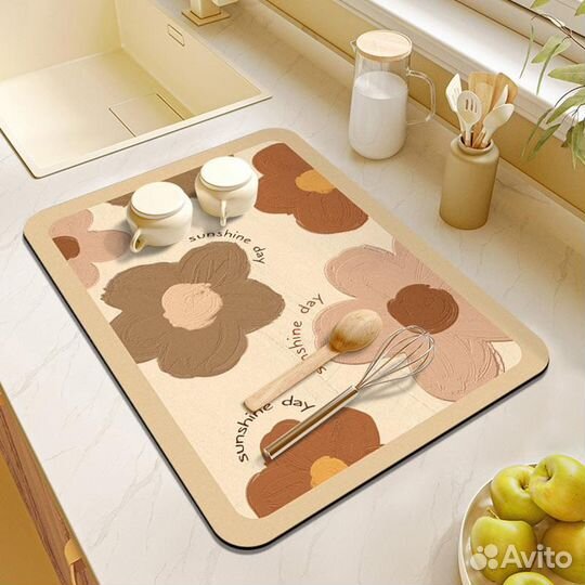 Коврик впитывающий для посуды, овощей, фруктов