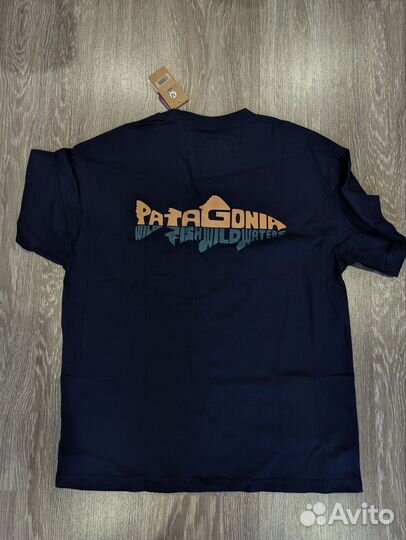 Футболка Patagonia темно-синяя