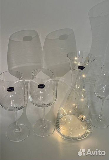 Набор бокалы и декантер Crystalex bohemia