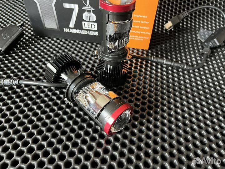 Светодиодные лампы h4 с линзой y7d