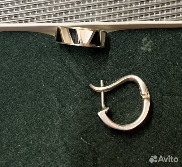 Серебряные серьги, кольца