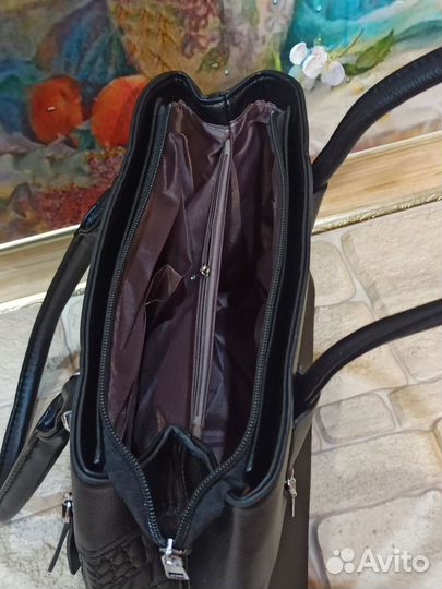 Сумка женская черная новая с