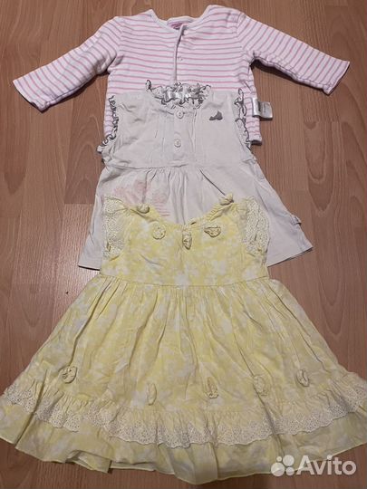 Детские вещи пакетом 68 74 на девочку