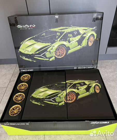 Конструктор lamborghini sian fkp37 3696 деталей