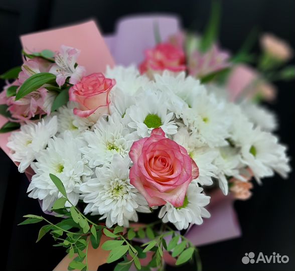 Живые цветы букеты