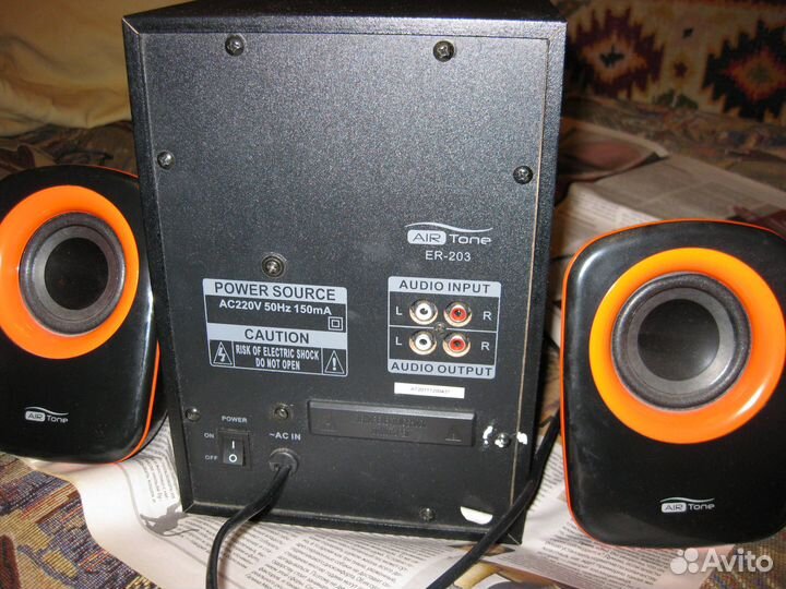 Компьютерные колонки 2.1 Air Tone ER-203