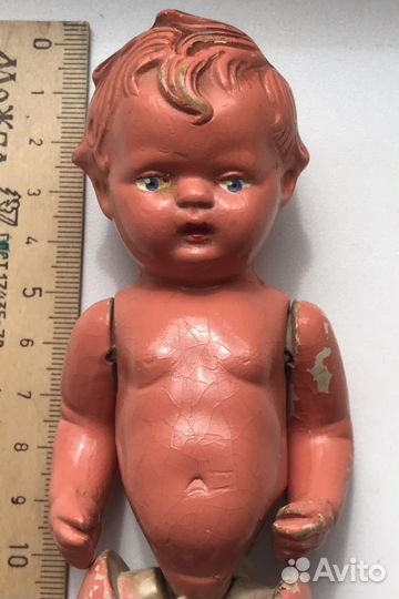 Довоенная редкая кукла пупс. Клеймо. Германия