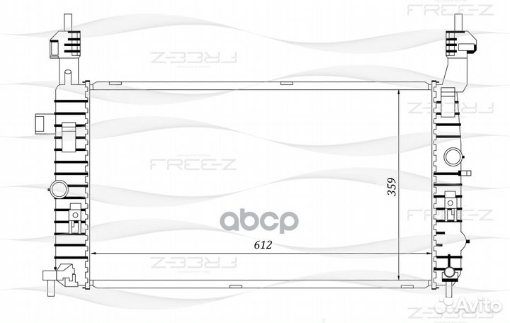 Радиатор opel Meriva 03- KK0168 free-Z