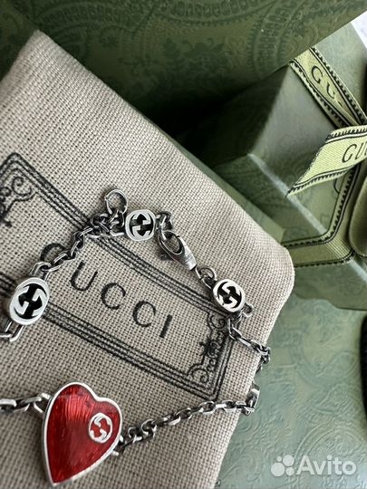 Браслет Gucci Гучи серебро