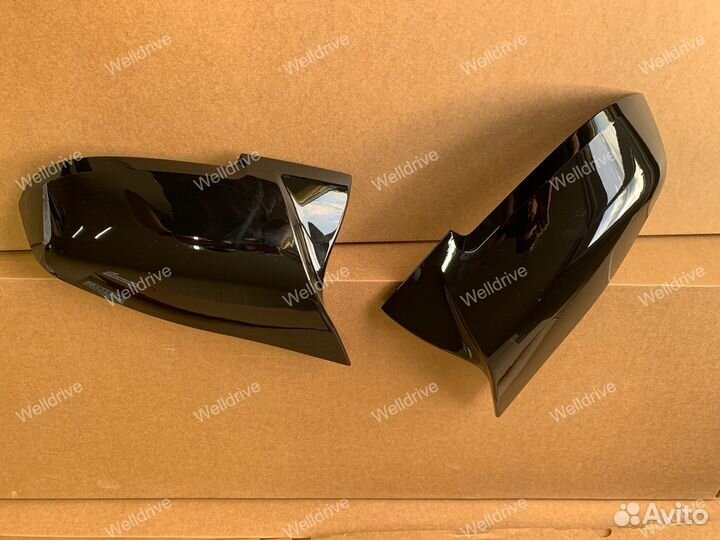 Крышки зеркал BMW F36 М4 дорест черн глянц тюнинг