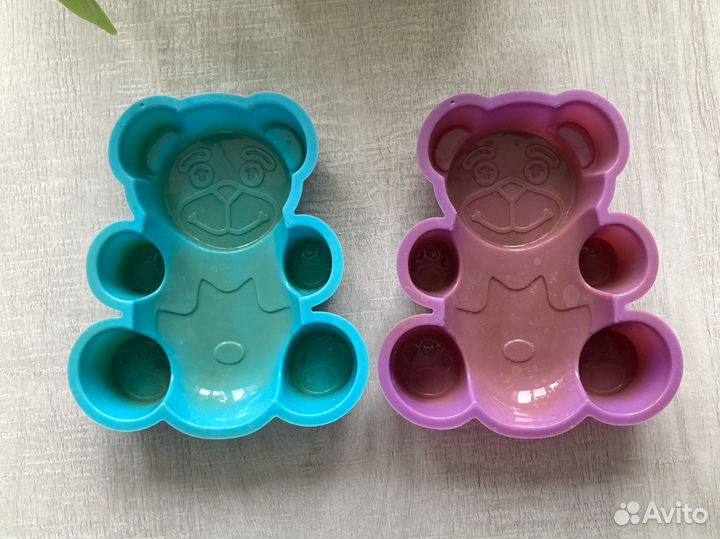 Форма для выпечки медведь силиконовая