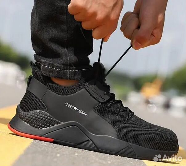 Рабочие кроссовки с железным носом