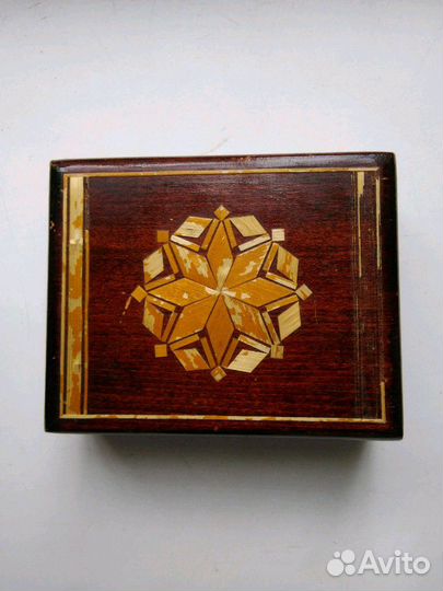 Деревянная шкатулка СССР винтаж