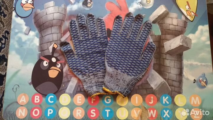 Перчатки хб с нанесением пвх точек