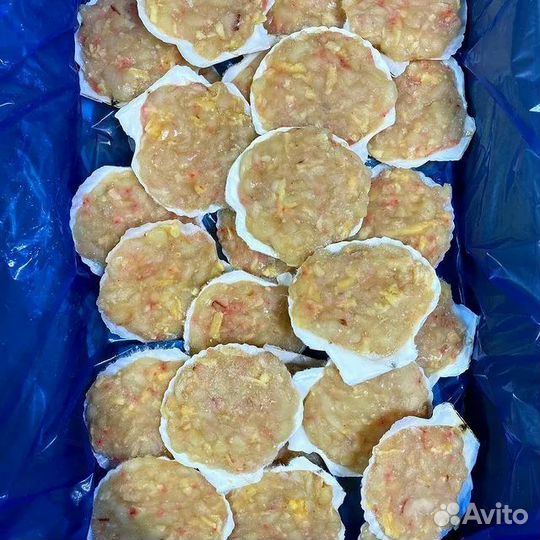 Морской гребешок фаршированный