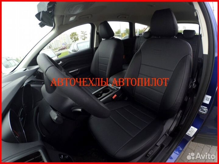 Чехлы Автопилот Ford Kuga 2 из экокожи чёрные