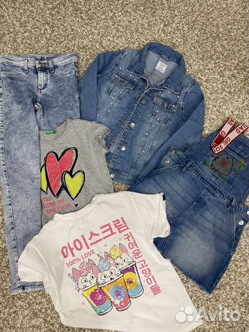 Вещи пакетом на девочку ростом 146-155см