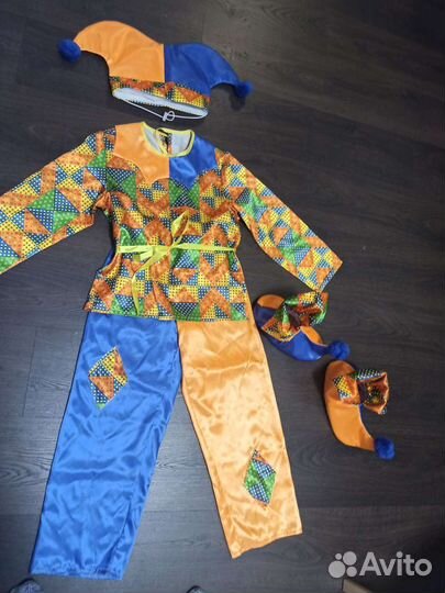 Новогодний костюм Петрушки 128-134