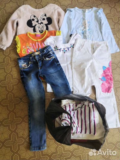 Детские вещи пакетом для девочки 110 116