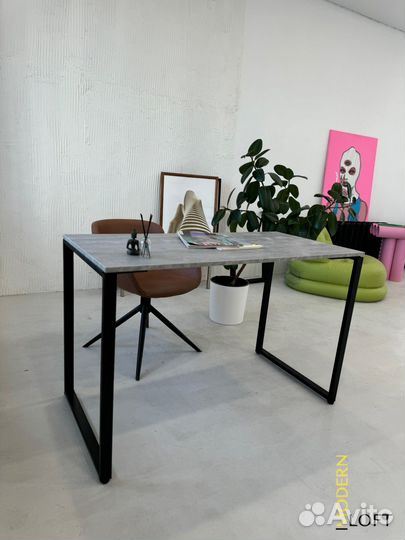 Стол лофт серый