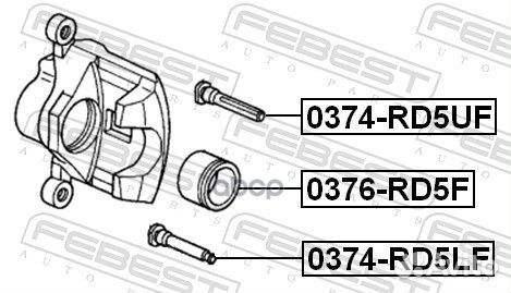 Поршень суппорта 0376-RD5F 0376RD5F Febest