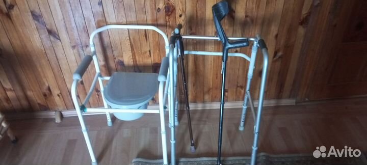 Ходунки, костыли, кресло унитаз туалет