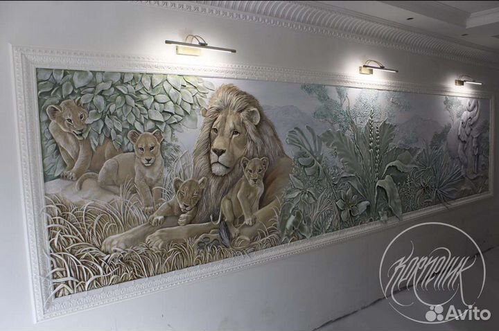 Барельеф Декор Роспись стен