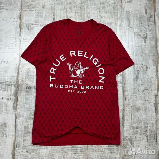 Мужская футболка True Religion, большое лого, ориг